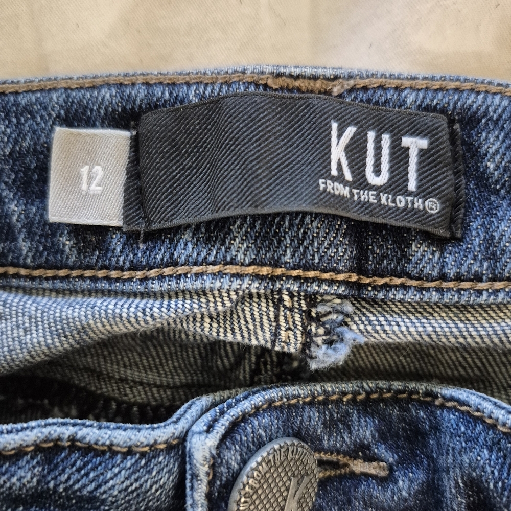 Kut From The Kloth Women's Cropped Blue Jeans - Picture 9 of 10